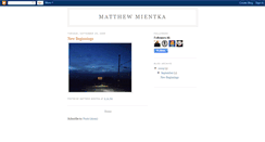 Desktop Screenshot of matthewmientka.blogspot.com