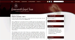 Desktop Screenshot of gennesarethgospelteam.blogspot.com