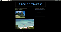 Desktop Screenshot of papodeviagem.blogspot.com