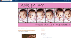 Desktop Screenshot of abbeygraceblog.blogspot.com