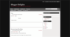 Desktop Screenshot of bloggerdelights.blogspot.com