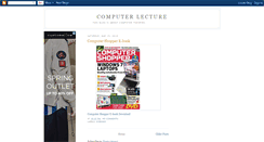 Desktop Screenshot of computerlecture.blogspot.com