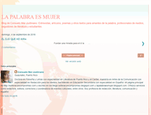 Tablet Screenshot of lapalabraesmujer.blogspot.com