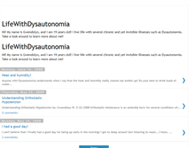 Tablet Screenshot of lifewithdysautonomia.blogspot.com