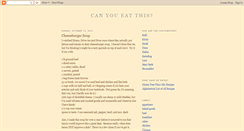 Desktop Screenshot of canyoueatthis.blogspot.com