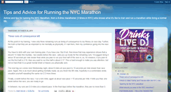 Desktop Screenshot of newyorkcitymarathontips.blogspot.com