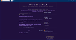 Desktop Screenshot of horseisle2help.blogspot.com