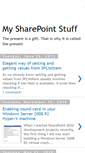 Mobile Screenshot of mysharepointstuff.blogspot.com