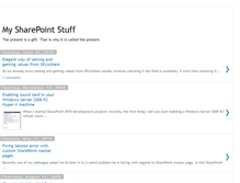 Tablet Screenshot of mysharepointstuff.blogspot.com