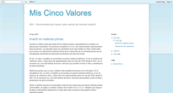 Desktop Screenshot of miscincovalores.blogspot.com