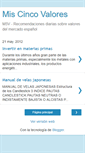 Mobile Screenshot of miscincovalores.blogspot.com