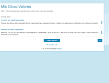 Tablet Screenshot of miscincovalores.blogspot.com