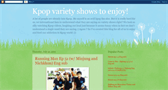 Desktop Screenshot of kpopshows-forfree.blogspot.com