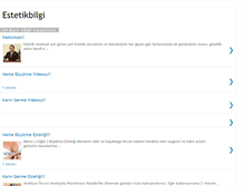 Tablet Screenshot of estetikbilgi.blogspot.com