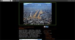 Desktop Screenshot of concurso-quito.blogspot.com