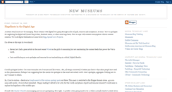 Desktop Screenshot of newmuseums.blogspot.com