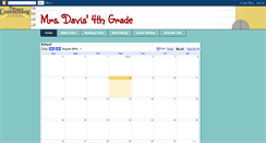 Desktop Screenshot of mrsdavisfourthgrade.blogspot.com