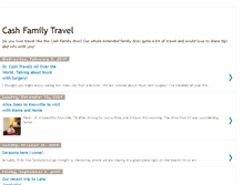 Tablet Screenshot of cashfamilytravel.blogspot.com