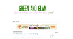 Desktop Screenshot of greenandglam.blogspot.com