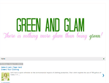 Tablet Screenshot of greenandglam.blogspot.com