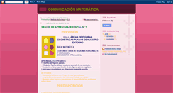 Desktop Screenshot of comunicacionmatematica.blogspot.com