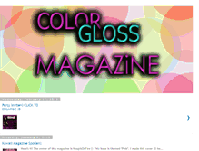 Tablet Screenshot of colorglossmagazine.blogspot.com