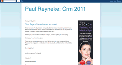 Desktop Screenshot of paulreyneke-crm2011.blogspot.com