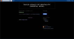 Desktop Screenshot of guildlegacyofbrutality.blogspot.com