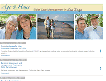 Tablet Screenshot of eldercaremanagementsandiego.blogspot.com