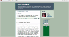 Desktop Screenshot of cathythelibrarian.blogspot.com