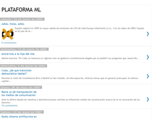 Tablet Screenshot of plataforma-ml.blogspot.com
