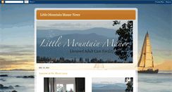 Desktop Screenshot of littlemountainmanor.blogspot.com