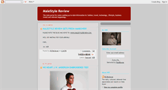 Desktop Screenshot of malestylereview.blogspot.com