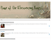 Tablet Screenshot of homeofthewhisperingforest.blogspot.com