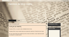 Desktop Screenshot of caminosdeidayvuelta.blogspot.com