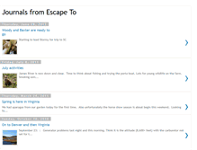 Tablet Screenshot of journalsfromescapeto.blogspot.com