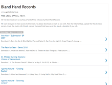 Tablet Screenshot of blandhandrecords.blogspot.com