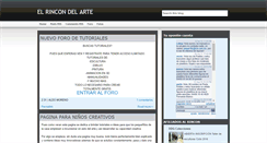 Desktop Screenshot of elrincondelarteforoactivo.blogspot.com