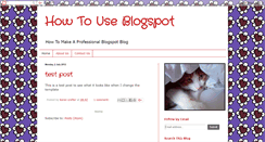 Desktop Screenshot of howtouseblogspot.blogspot.com