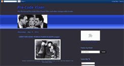 Desktop Screenshot of precodevixen.blogspot.com