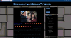 Desktop Screenshot of devaluacionmonetariaenvenezuela.blogspot.com
