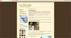 Desktop Screenshot of capebeekeeping.blogspot.com