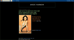 Desktop Screenshot of angie-harmon-biography.blogspot.com