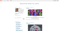 Desktop Screenshot of kristinskort.blogspot.com