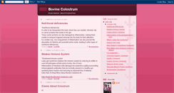 Desktop Screenshot of bovinecolostrum.blogspot.com