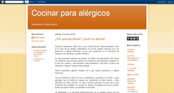 Desktop Screenshot of cocinarparaalergicos.blogspot.com