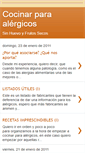Mobile Screenshot of cocinarparaalergicos.blogspot.com