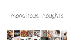 Desktop Screenshot of monstrousthoughts.blogspot.com