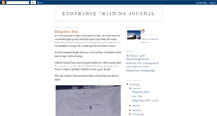 Desktop Screenshot of endurancejournal.blogspot.com