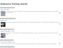 Tablet Screenshot of endurancejournal.blogspot.com